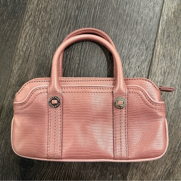 Cole Haan mini bag baguette 8” x 4” pink wallet bag pearlescent - Picture 1 of 4
